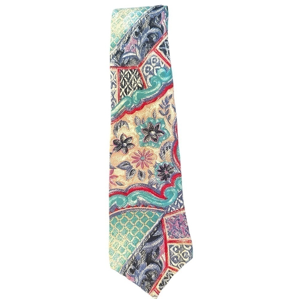 Oscar de la Renta men’s wear couture collection silk tie